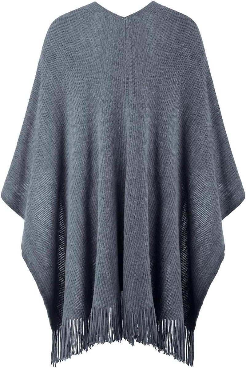 Ferand Shawl Wraps for Women, Cozy Lightweight Poncho Cape with Pockets, Warm for Fall Winter Travel - Image 2